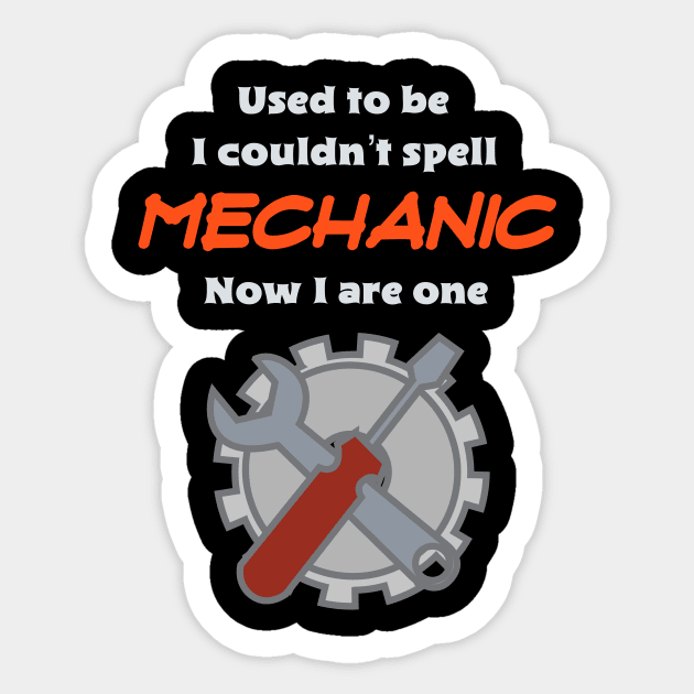 Funny Mechanic Profession Sticker by ScarabMotorsports